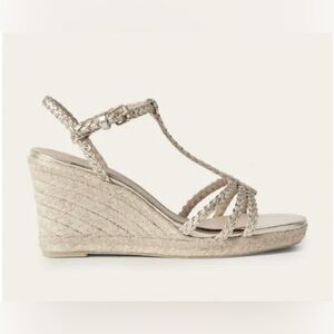 Boden Espadrilles Gold Strap Women's Shoe (Size 37)